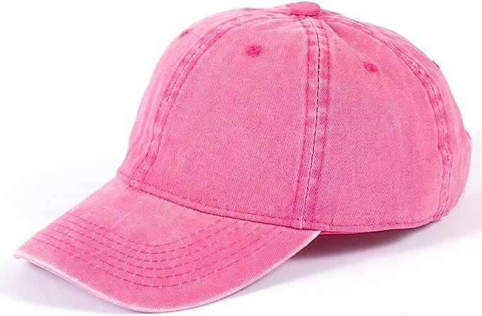 Baseball Cap for Men Women Vintage Washed Distressed Baseball Hat Unisex Sports Cap Khaki | Amazon (US)
