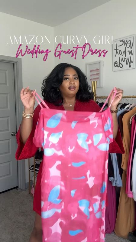 Umm lemme find out you got a wedding to go to and don’t know what to wear?! Girl you betta grab this dress🗣️it comes in S-XXL and I’m wearing an XL. The stretch is incredible, the length is just right so you can dance at the reception without having to worry about stepping on it and the color gives floral femininity🤌🏽

#LTKstyletip #LTKVideo #LTKplussize
