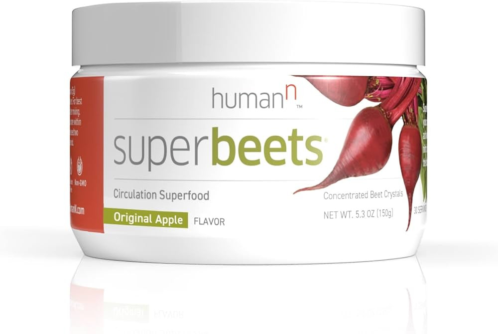 HumanN SuperBeets Original Apple - Beet Root Powder - Nitric Oxide Boost for Blood Pressure, Circ... | Amazon (US)