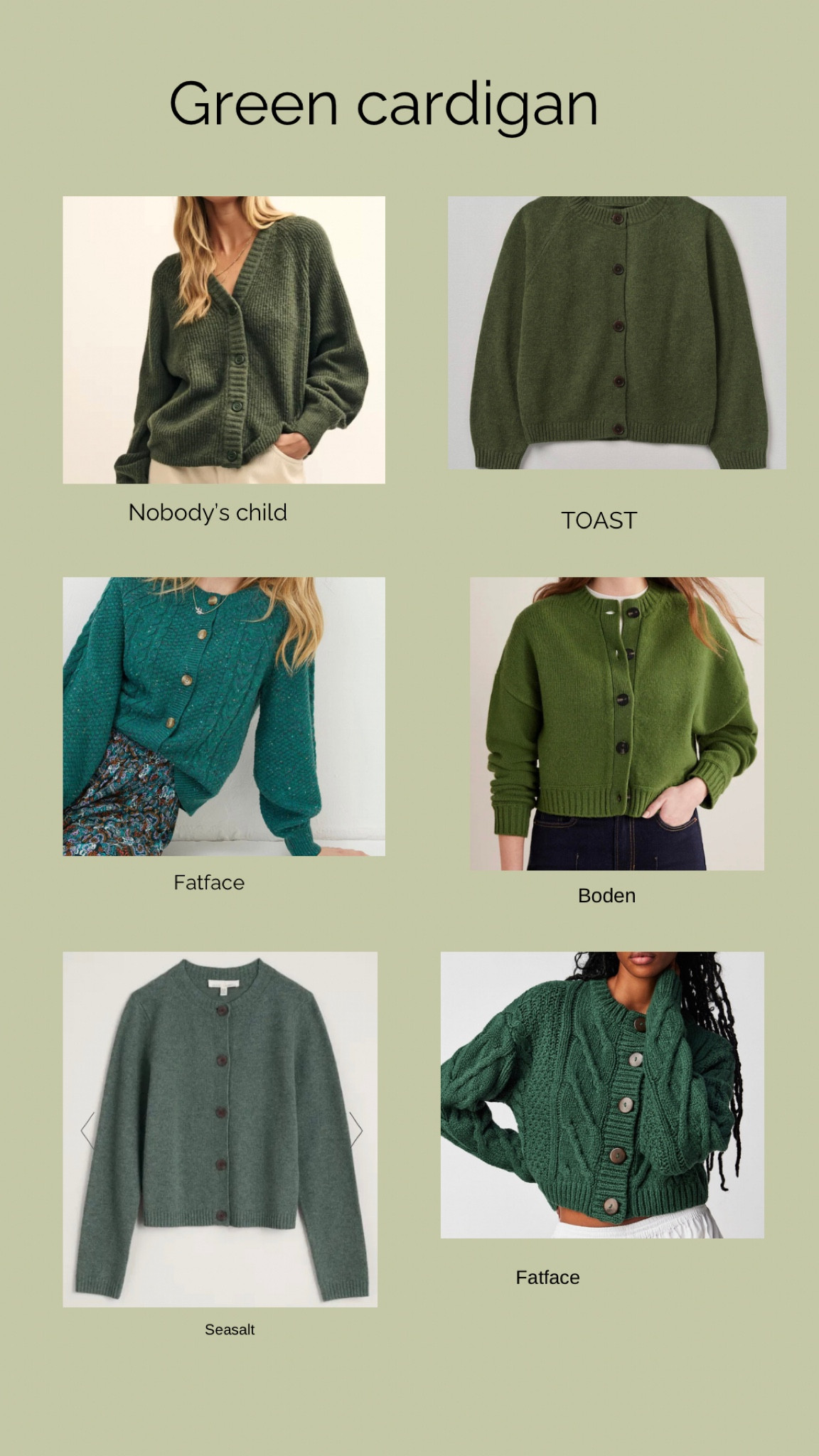 Autumnal green cardigans 

#LTKSeasonal #LTKeurope