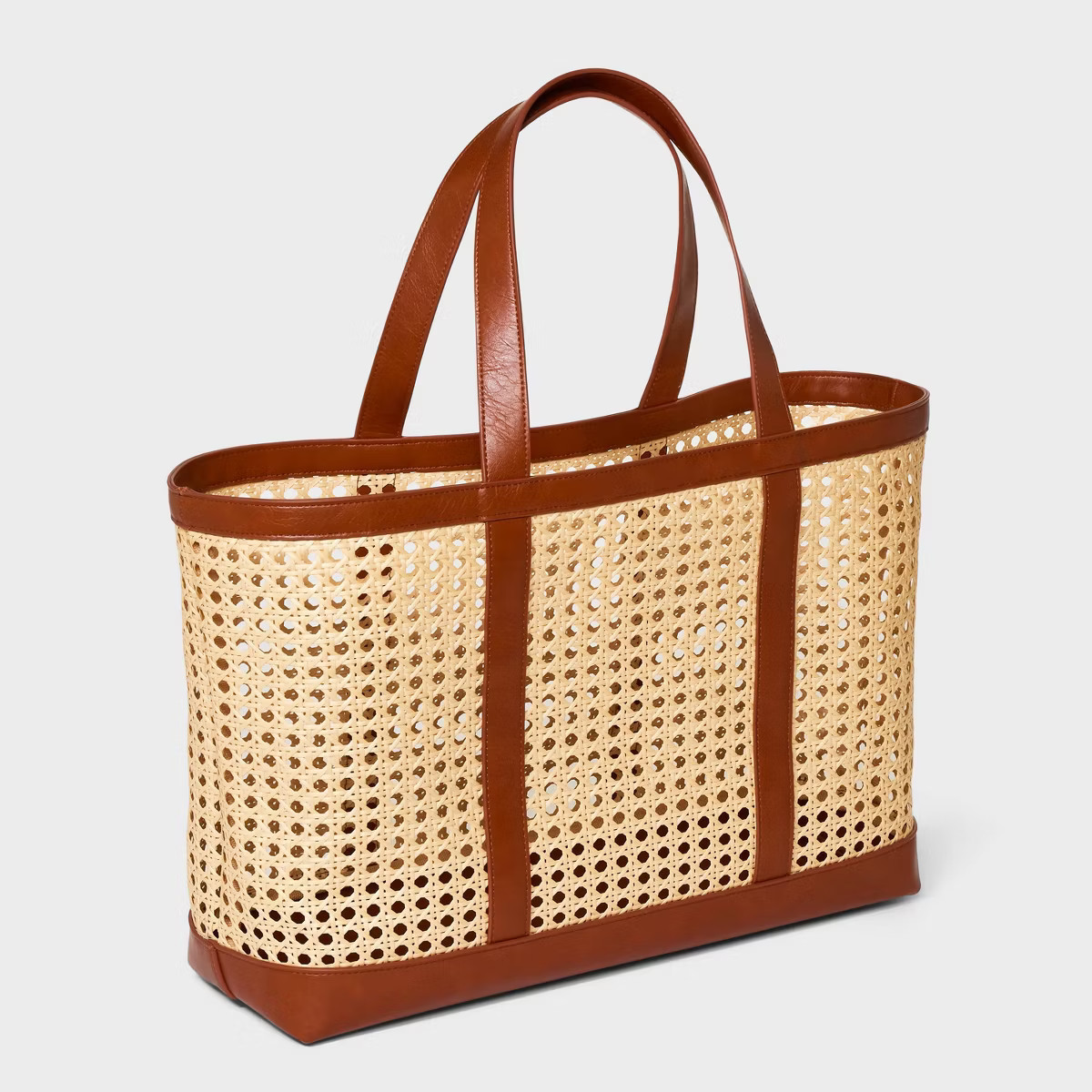Caning Natural Tote Handbag - Universal Thread™ | Target