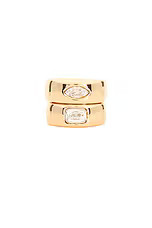 Ettika Crystal Stack Ring Set in Gold from Revolve.com | Revolve Clothing (Global)
