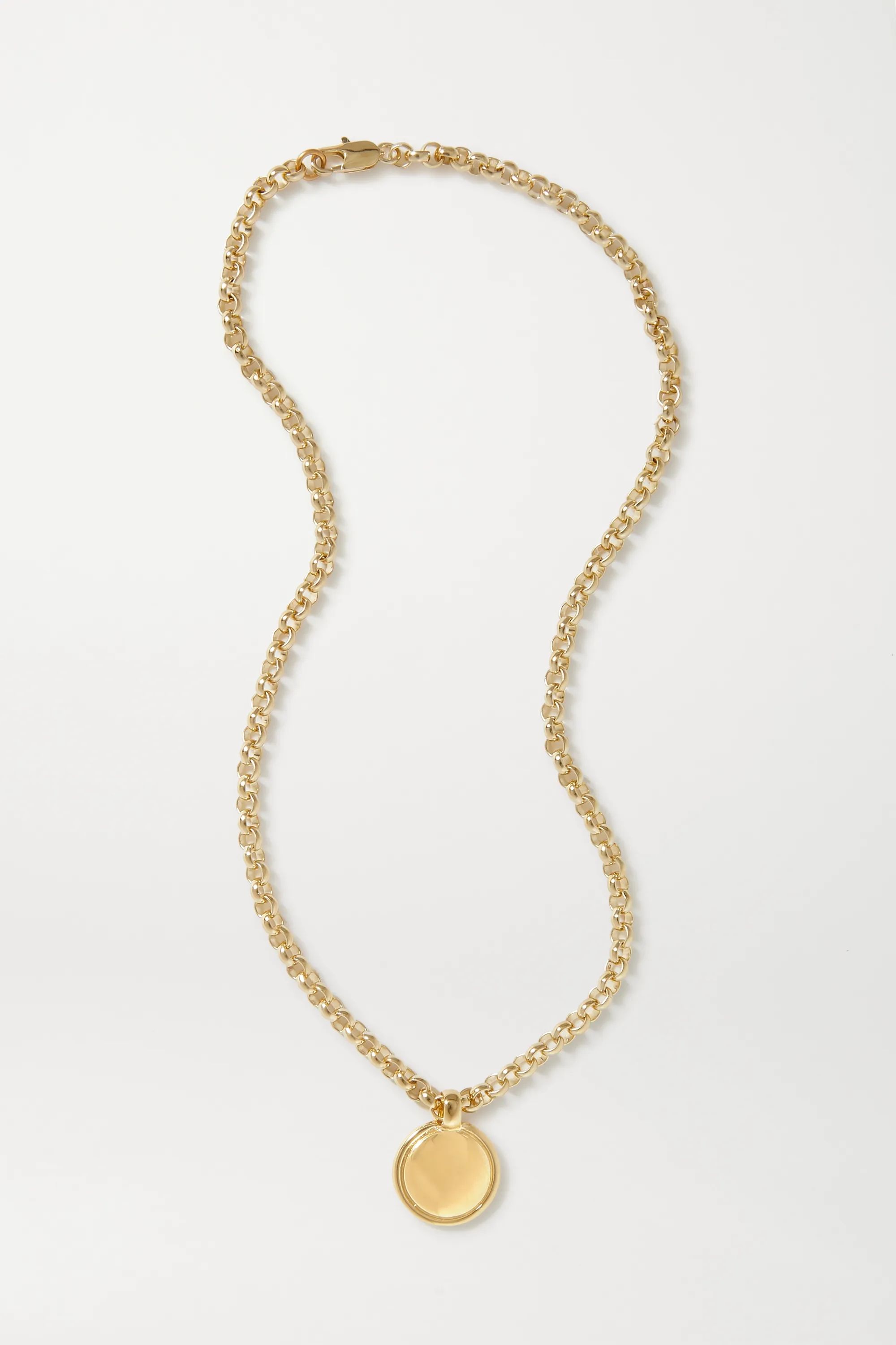 + NET SUSTAIN Rosa gold-plated necklace | NET-A-PORTER (US)