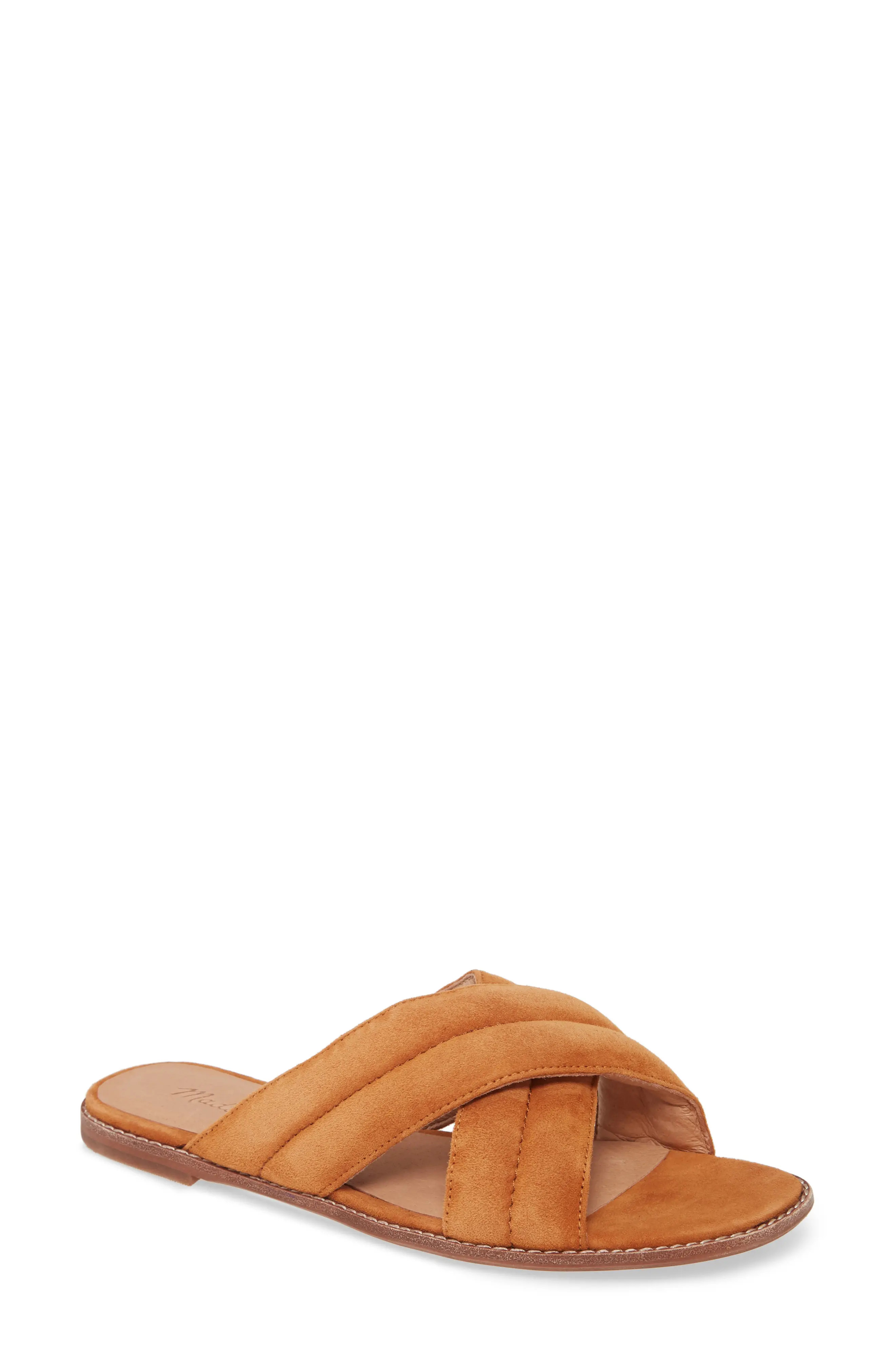 Women's Madewell The Skyler Slide Sandal, Size 8.5 M - Orange | Nordstrom