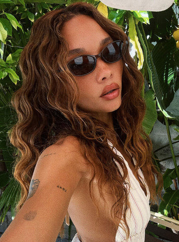 Wonderful World Sunglasses Brown | Princess Polly US