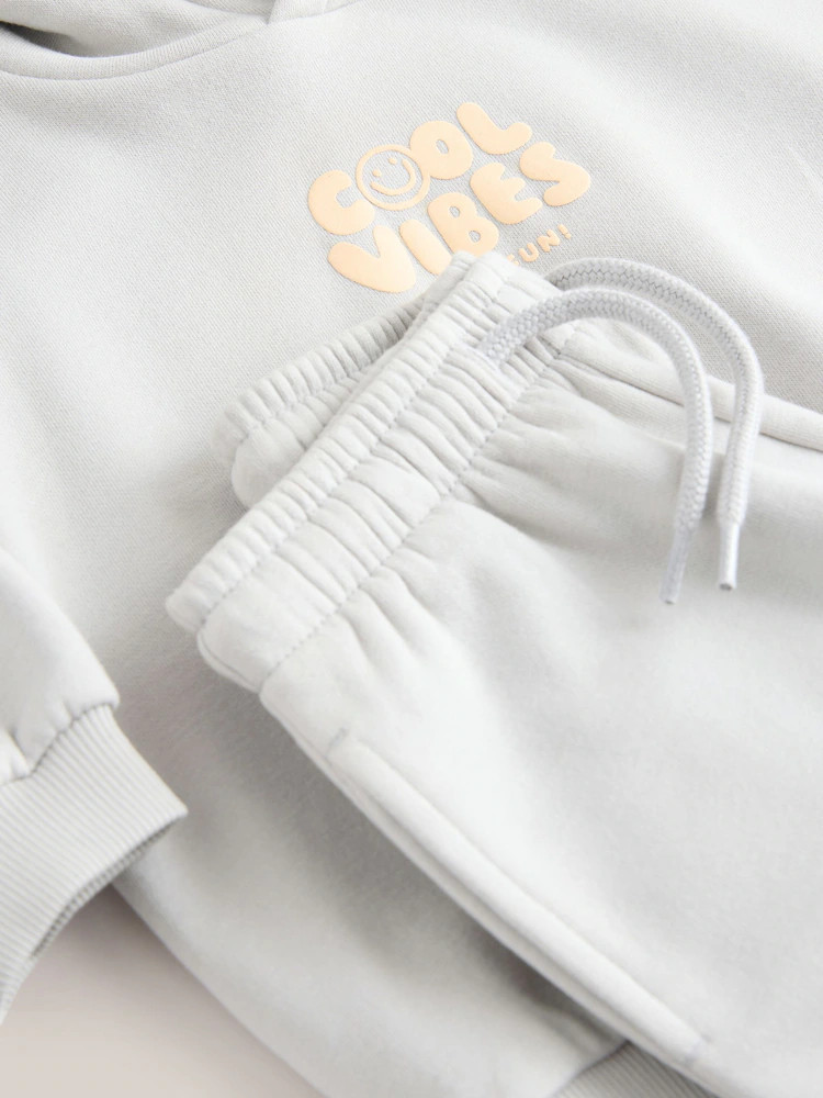 Light Blue Printed Hoodie and Joggers Set (3mths-7yrs) | Next US