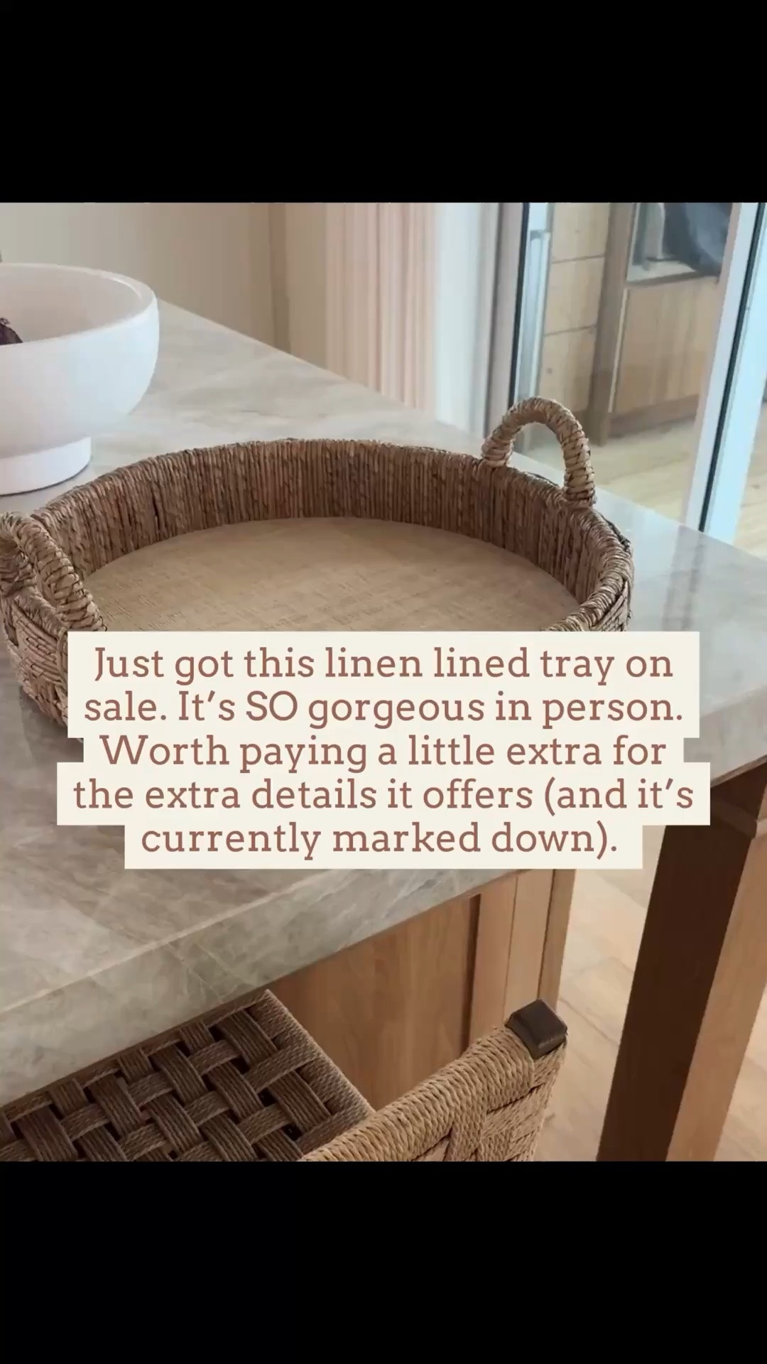Linen lined tray and it is GORGEOUS in person 🙌🏻🙌🏻

#LTKHome #LTKSeasonal #LTKdayinmylife