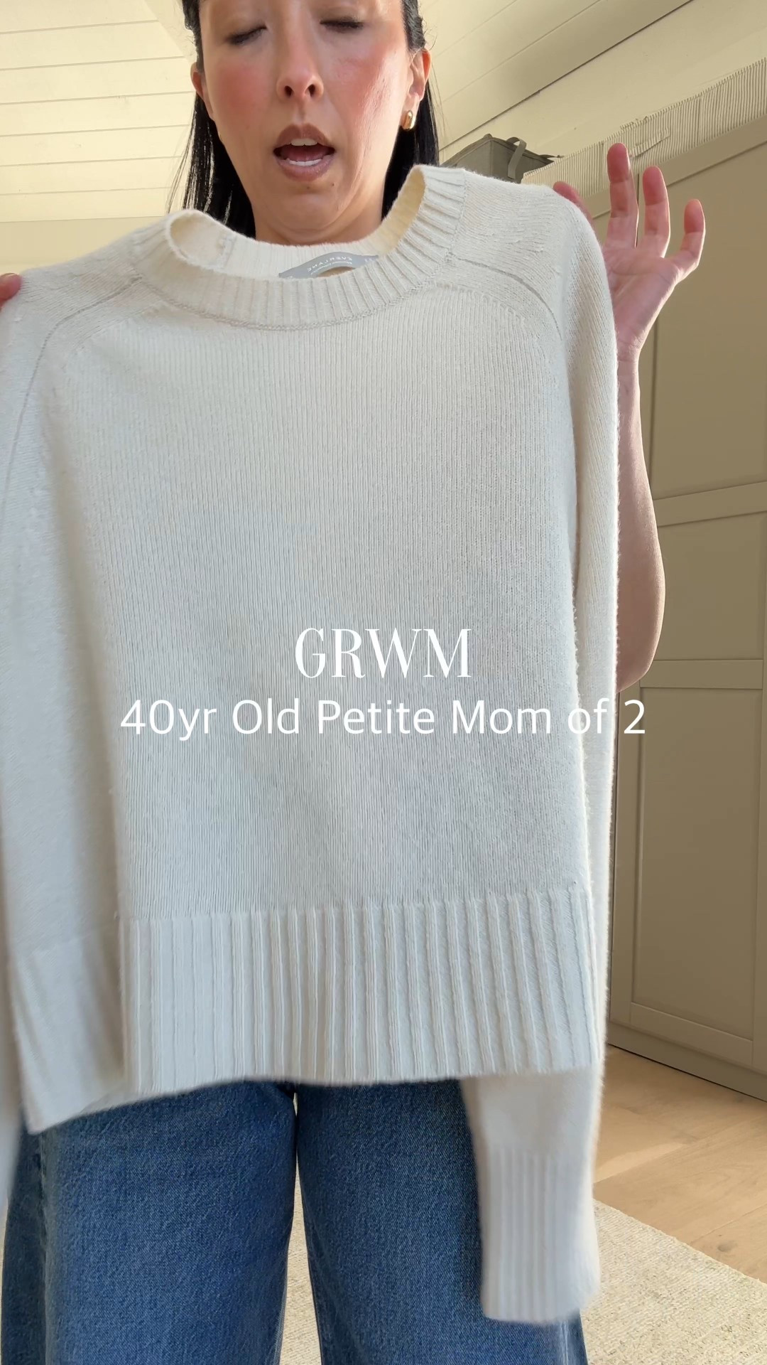 Sprint Staples I are-Wear Every Year: Everlane Cashmere Boxy sweater. Truly a year-round staple. The fit is incredible. Go tts. 

Everlane boxy cashmere sweater xs
Everlane box cut tee medium
Madewell jacket small - exchanging for the xs
Agolde Luna jeans 25 - but hems
Madewell April flats 5.5
Mansur Gavriel tote
Celine sunglasses 
Quince earrings
Dorsey James necklace 15”

#LTKmomlife #LTKgrwm #LTKPetite