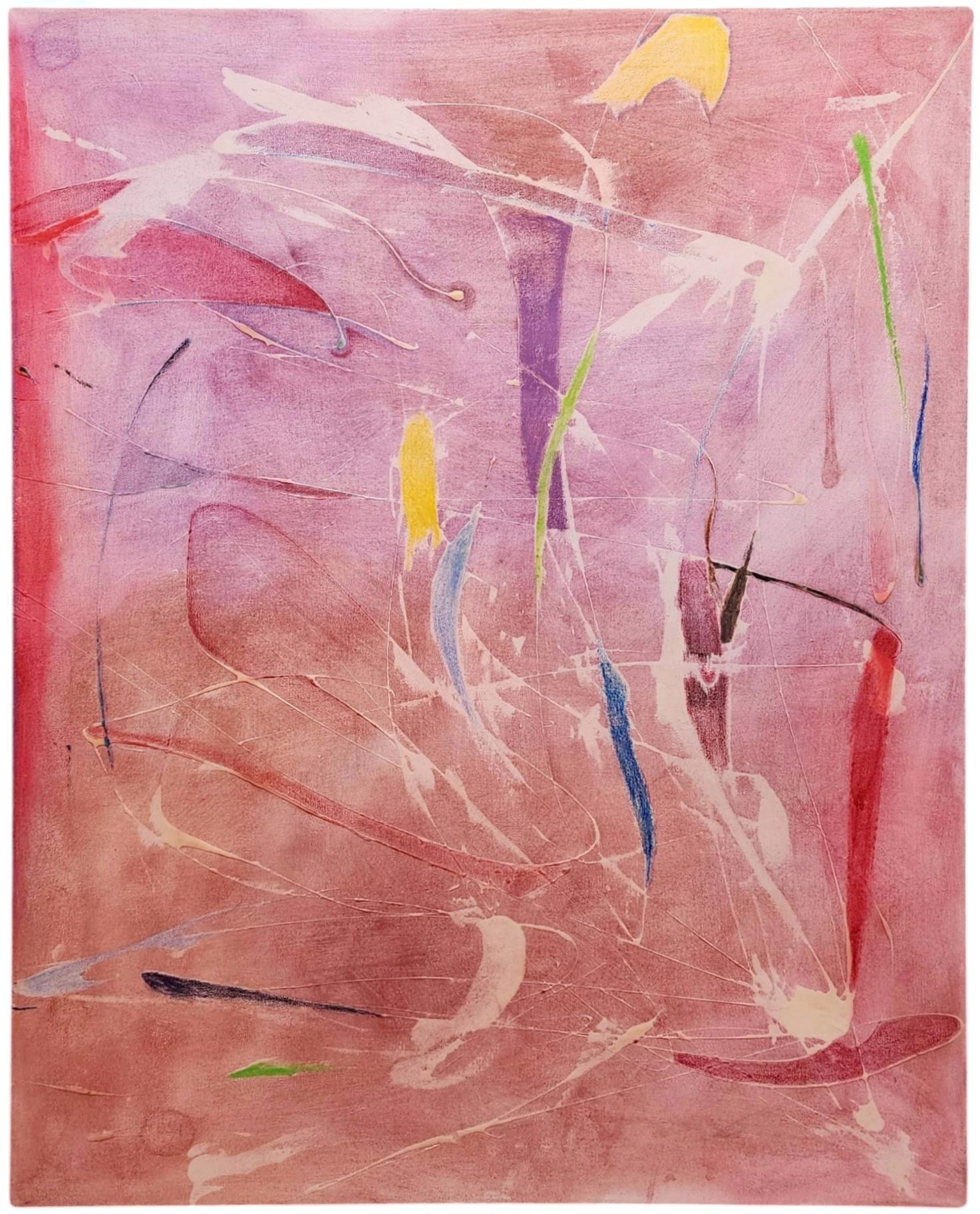 UnknownLarge 1970s Abstract, Mid Century Modern, Oil on Canvas, MCM, Colorful, Vintagecirca 1970s | 1stDibs