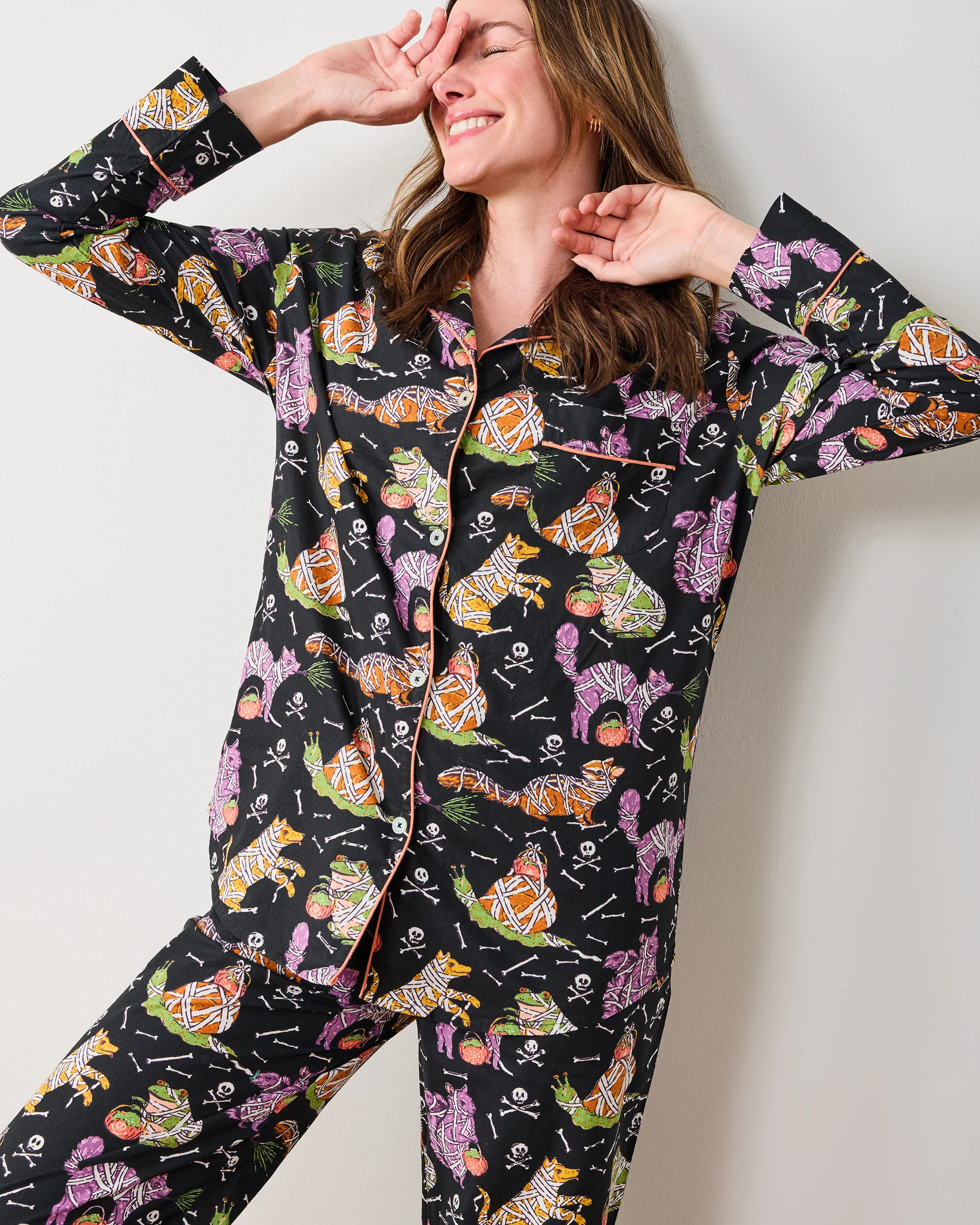 Monster Mash - Long PJ Set - Haunted House | Printfresh
