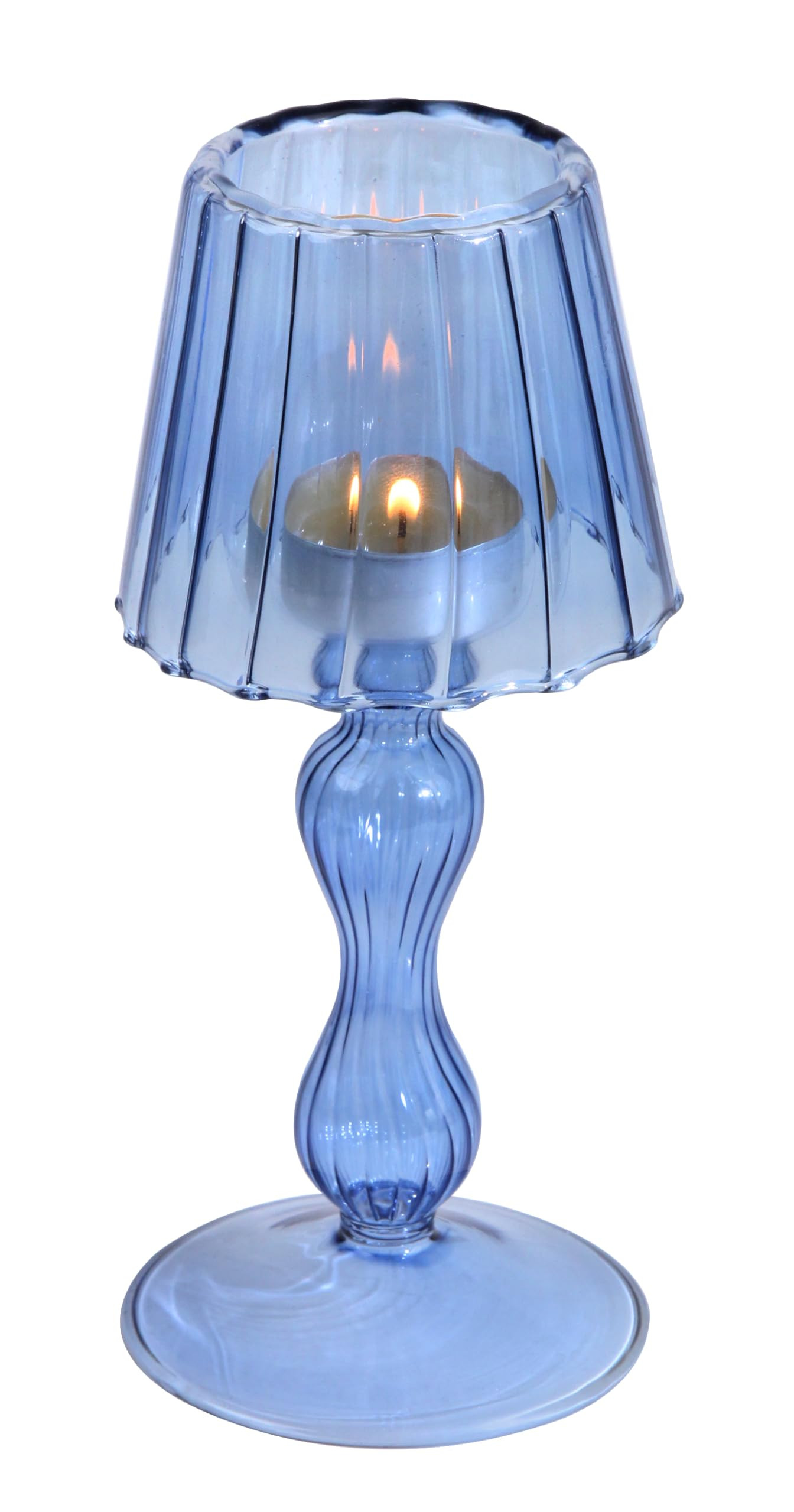 Desk Lamp Shaped Glass Candle Holder - Glass Hurricane Candleholder Crystal Decorative Candle Sta... | Amazon (US)