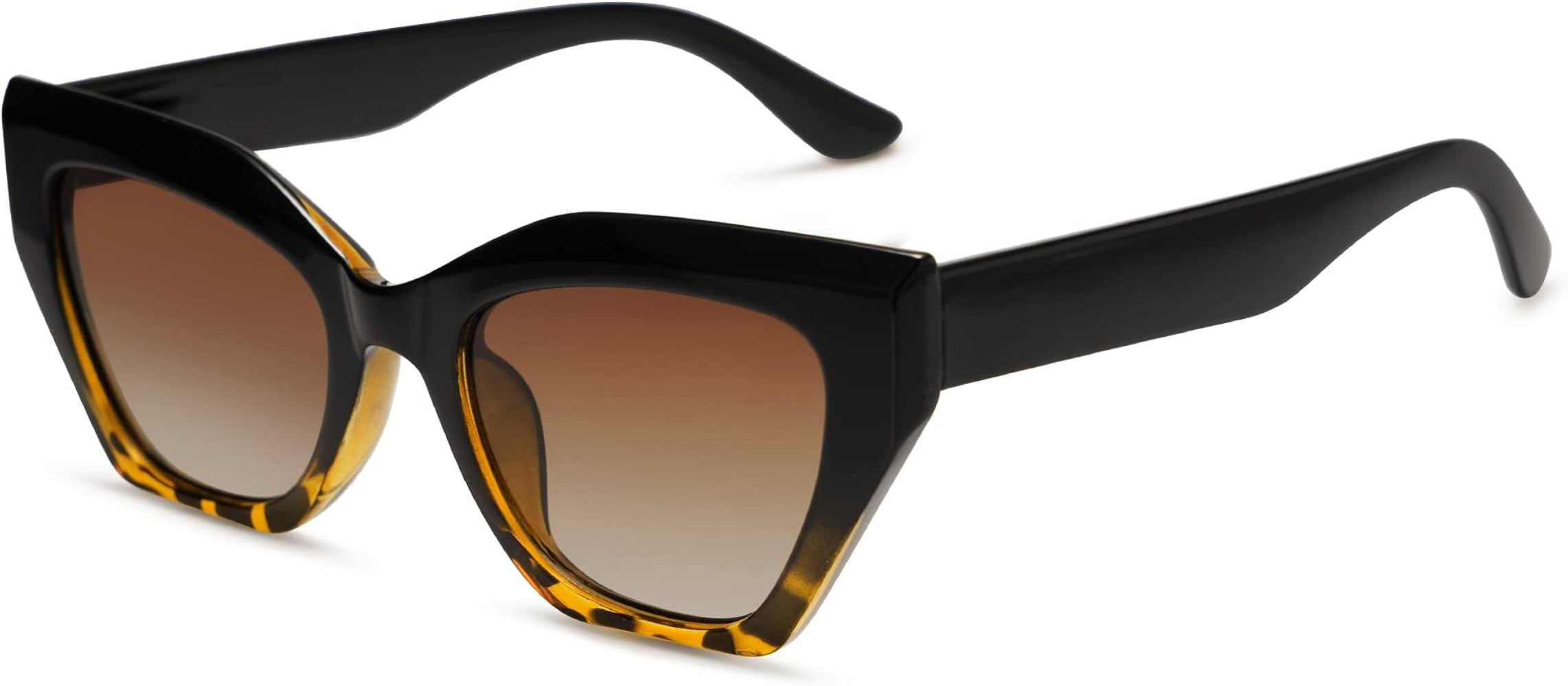 SOJOS Square Cat Eye Polarized Sunglasses for Women Retro Classic Vintage Trendy Cateye Shades Su... | Amazon (US)