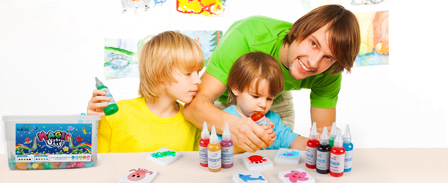 Kiditos Magic Water Elf Toy Kit,Aqua Fairy Water Gel Kit-10 Magic Gels&6 Molds-Make Your Own Wate... | Amazon (US)