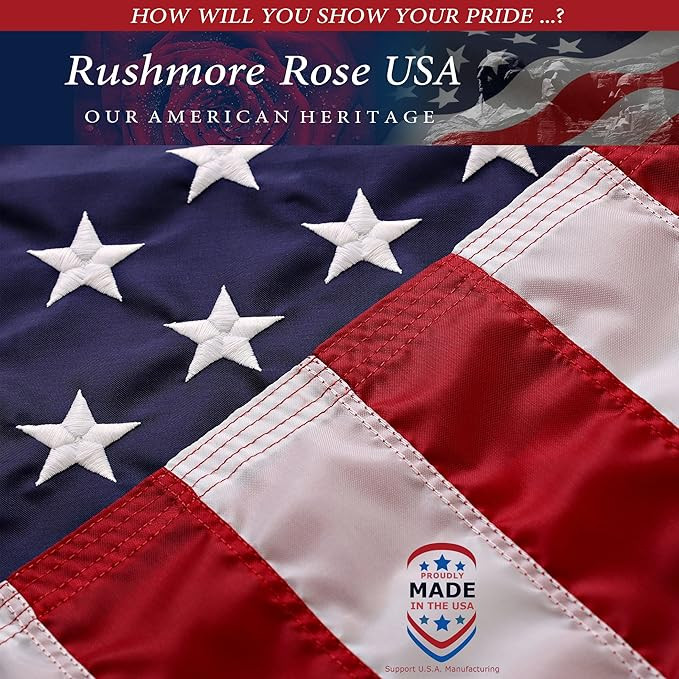Large American Flag for Outside 6X10 American Flag Outdoor Heavy Duty Made in USA -US Flag 6x10 O... | Amazon (US)