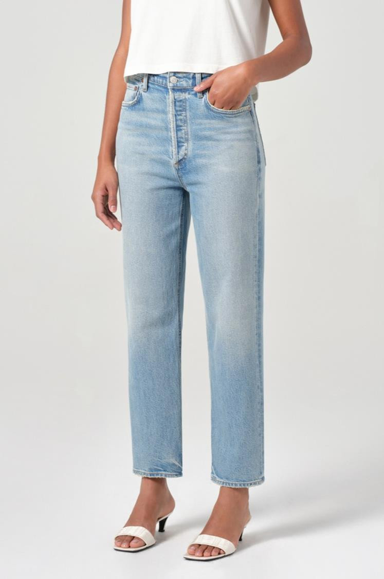 90s Pinch Waist Crop In Ripple | South Moon Under