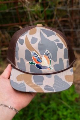 Boys' Burlebo Retro Camo Duck Snapback Hat | Scheels