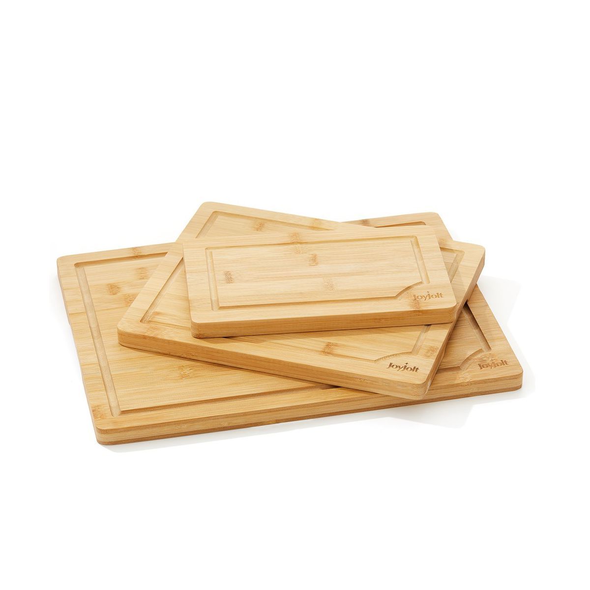 JoyJolt Bamboo Cutting Board Set, Wooden Cutting Boards for Kitchen Non Slip Wood Cutting Board S... | Target