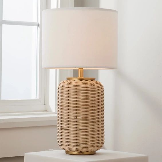 Young House Love Eclectic Rattan Table Lamp | Shades of Light