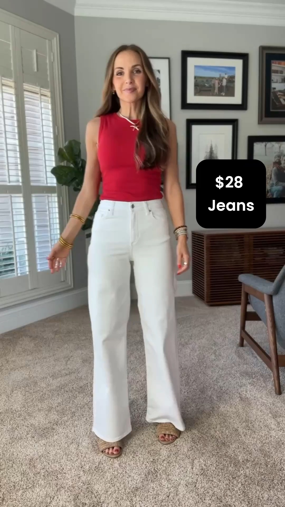 @Target white jeans! They are less than $30 and have such an elevated look! I am in a 4

#LTKgrwm #LTKootd