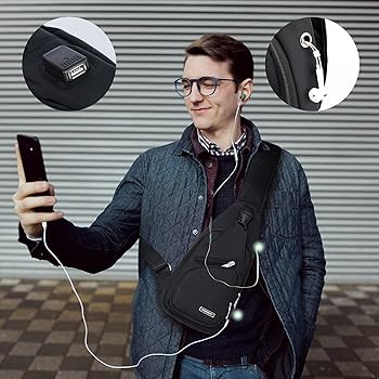 Waterproof Sling Bag Crossbody Backpack for Men Women Sling Backpack Hiking Daypack Multipurpose ... | Amazon (US)