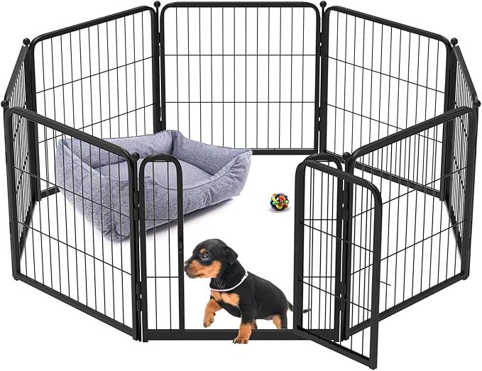 FXW HomePlus Dog Playpen Designed for Indoor Use, 24" Height for Puppy and Small Dogs│Patent Pe... | Amazon (US)