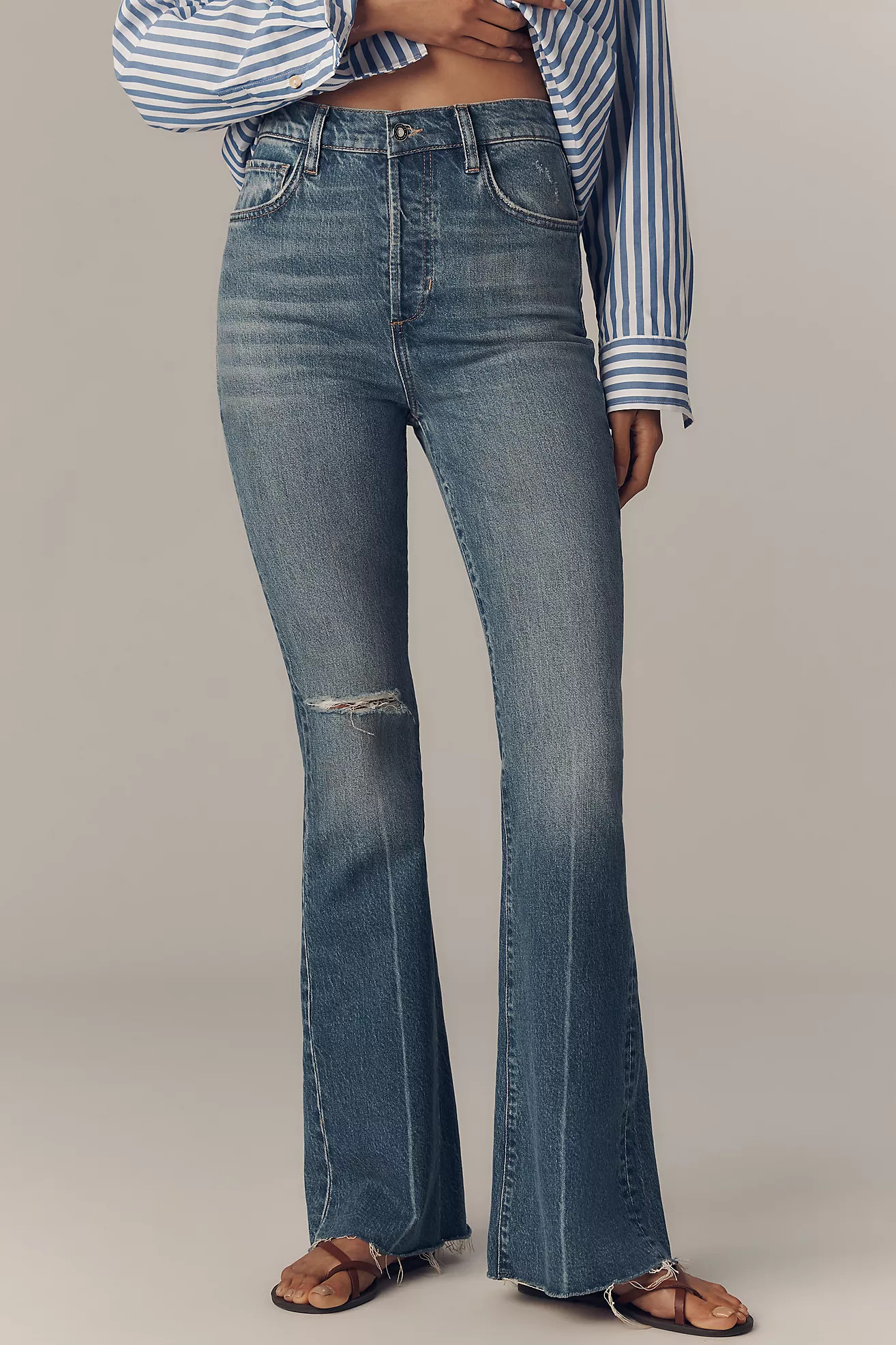 Favorite Daughter The Valentina High-Rise Bootcut Jeans | Anthropologie (US)