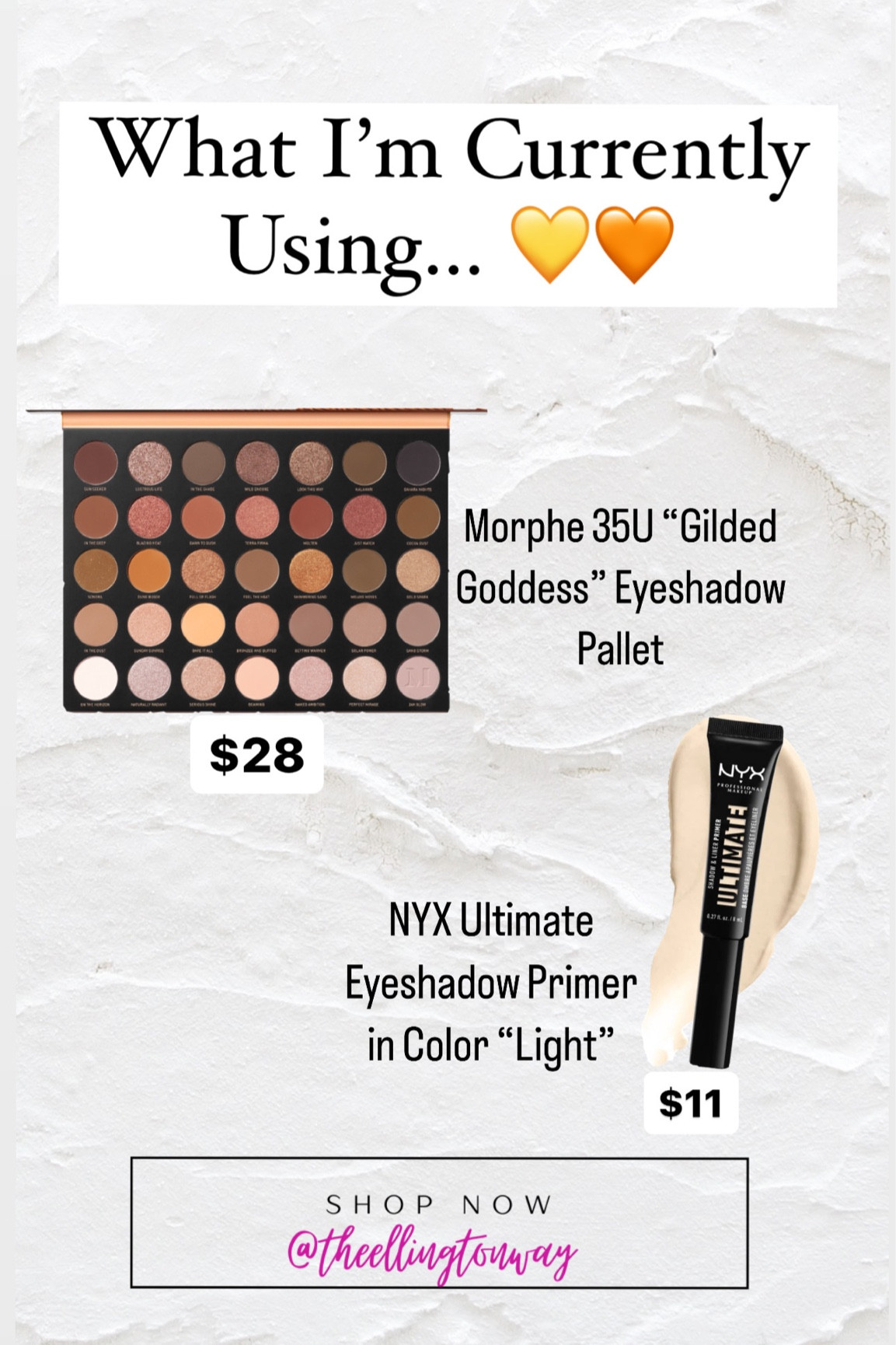 My favorite eyeshadow primer and favorite eyeshadow. These two together make magic 😆🧡.  They are priced to afford but luxurious as high end makeup!  If you wear makeup these are a MUST HAVE! 

#LTKfindsunder50 #LTKstyletip #LTKbeauty