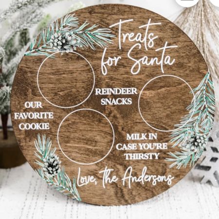 Milk and cookies santa plate - personalized with family name 



#LTKSeasonal #LTKHoliday