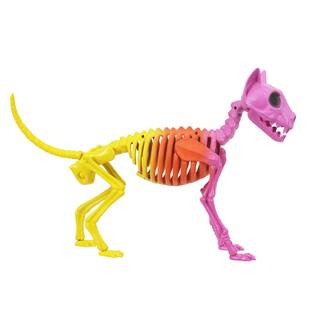 19.7" Pink, Orange & Yellow Skeleton Cat Decoration by Ashland® | Michaels | Michaels Stores