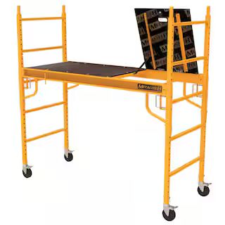 MetalTech Safeclimb Baker Style Scaffold Rolling Platform, 1250 lbs. Load Capacity, 6 ft. W x 6.2... | The Home Depot