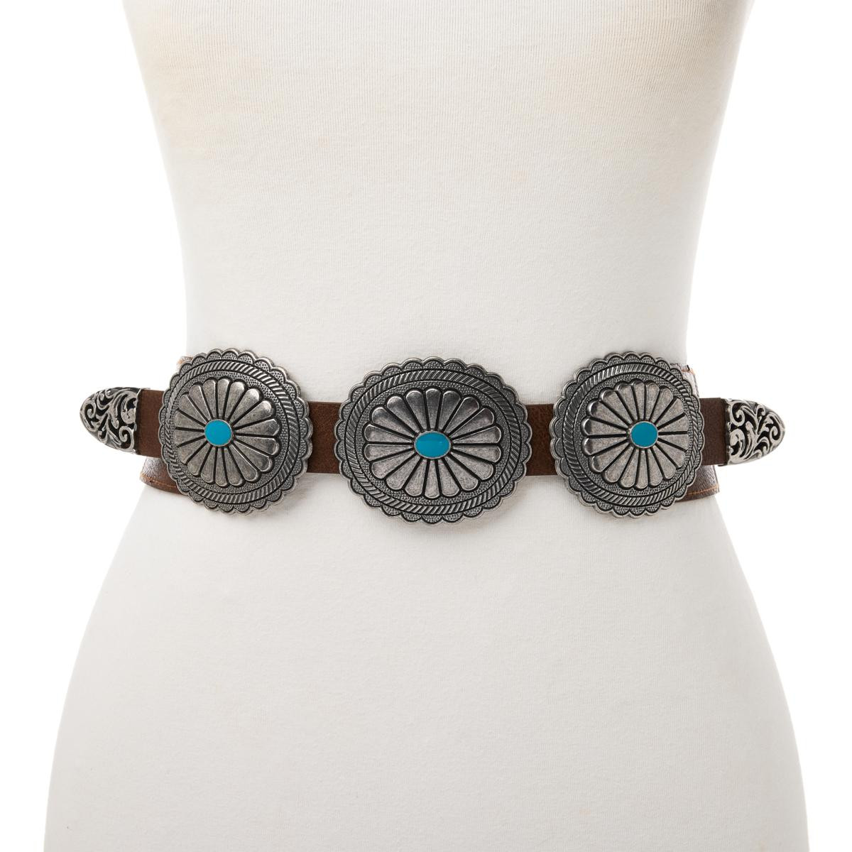 Antthony Western Concho Stretch Belt | HSN