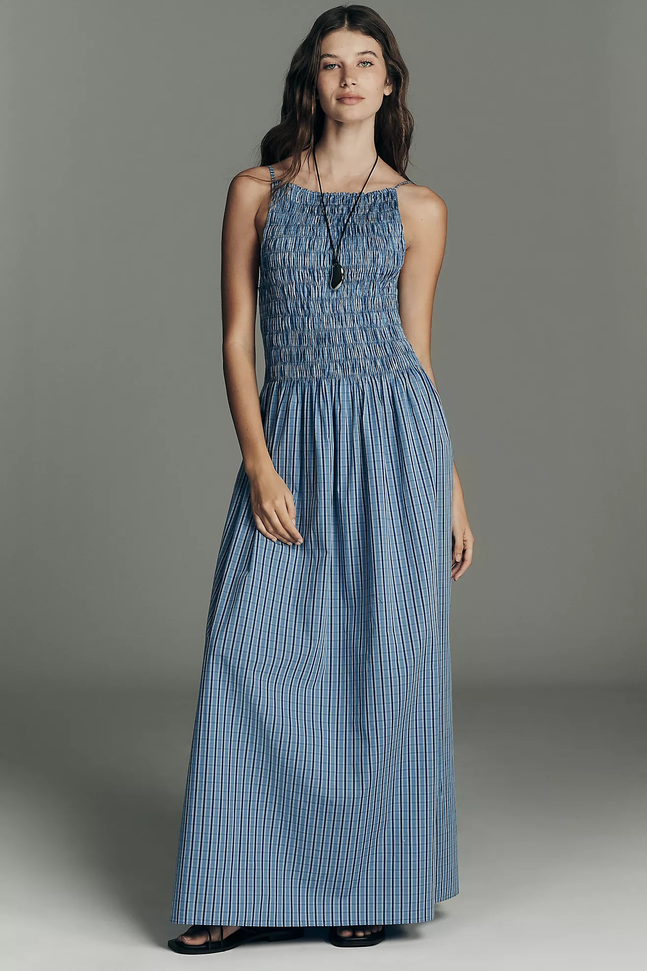 Faithfull The Brand Laia Smocked Sleeveless Maxi Dress | Anthropologie (US)