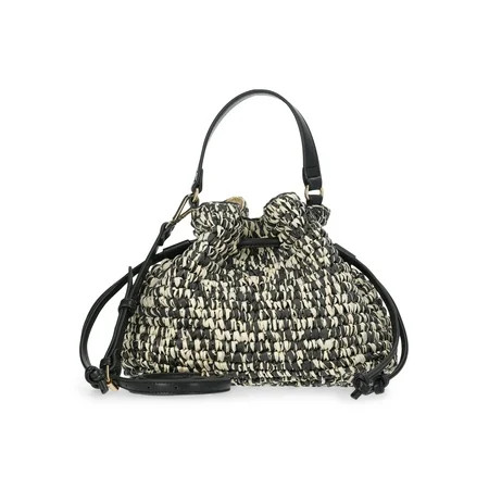 Time and Tru Women's Marled Bucket Bag, Black | Walmart (US)