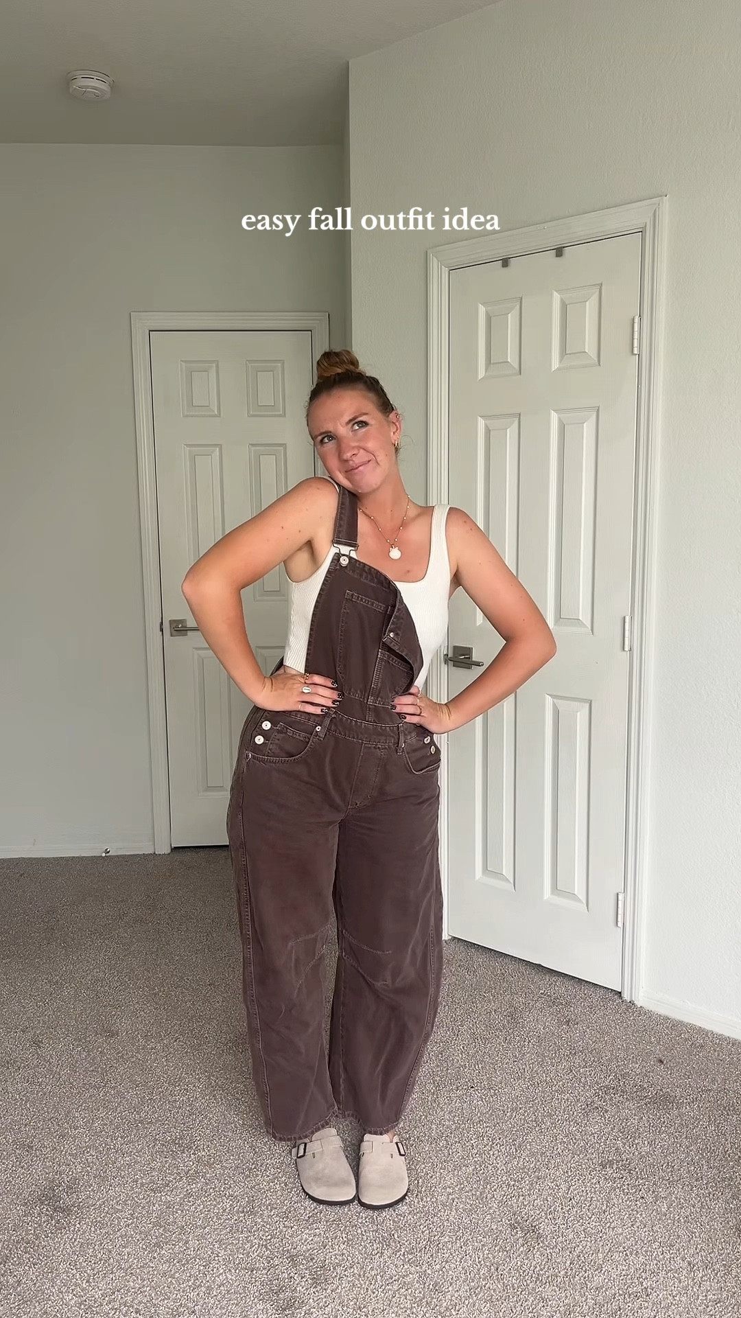 will be living in these overalls until further notice 🤎 couldn’t find my exact color but linked others :)
size small (tts)
#freepeople #fp #fallstyle #falloutfit
