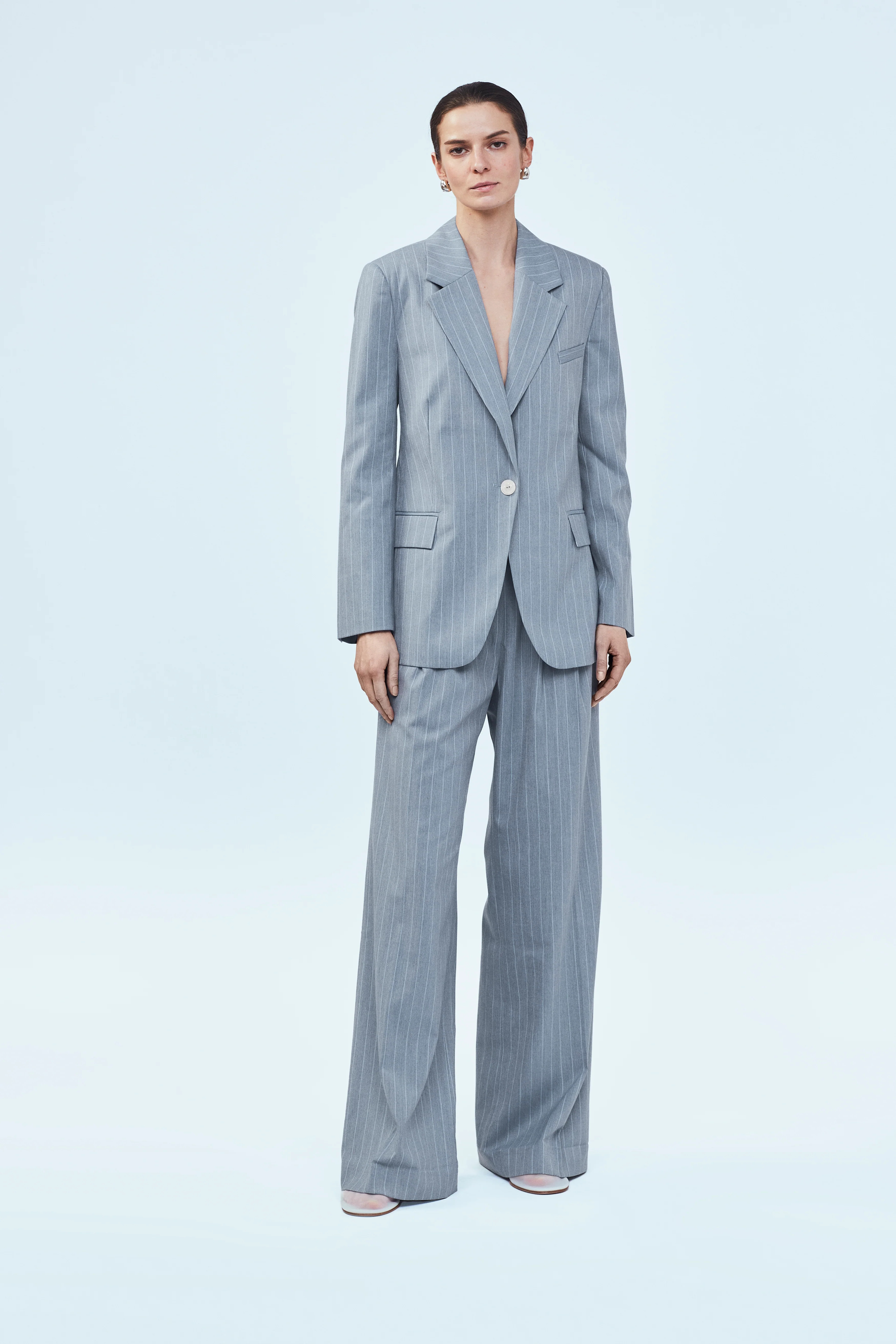 Striped Boyfriend Blazer | MAYSON the label