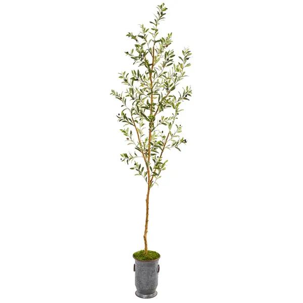 7.5' Olive Artificial Tree in Decorative Planter | Bed Bath & Beyond