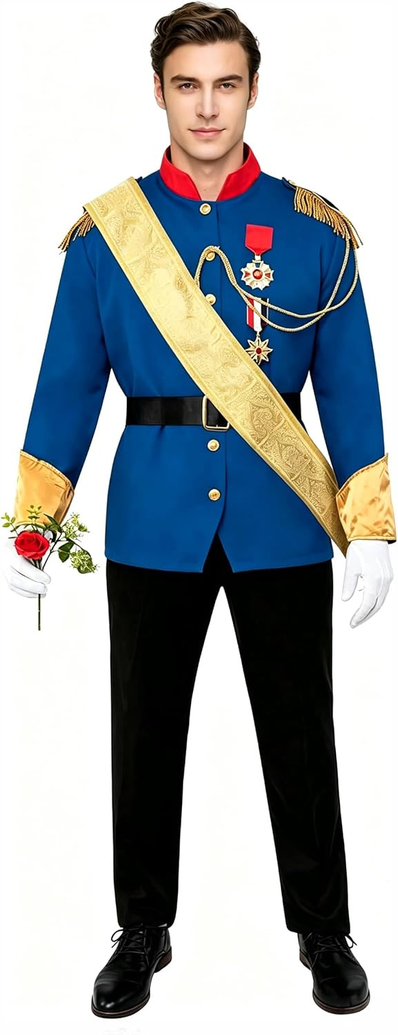 Spooktacular Creations Halloween Men Prince Costume, Prince Charming Costume for Men Halloween Parties | Amazon (US)