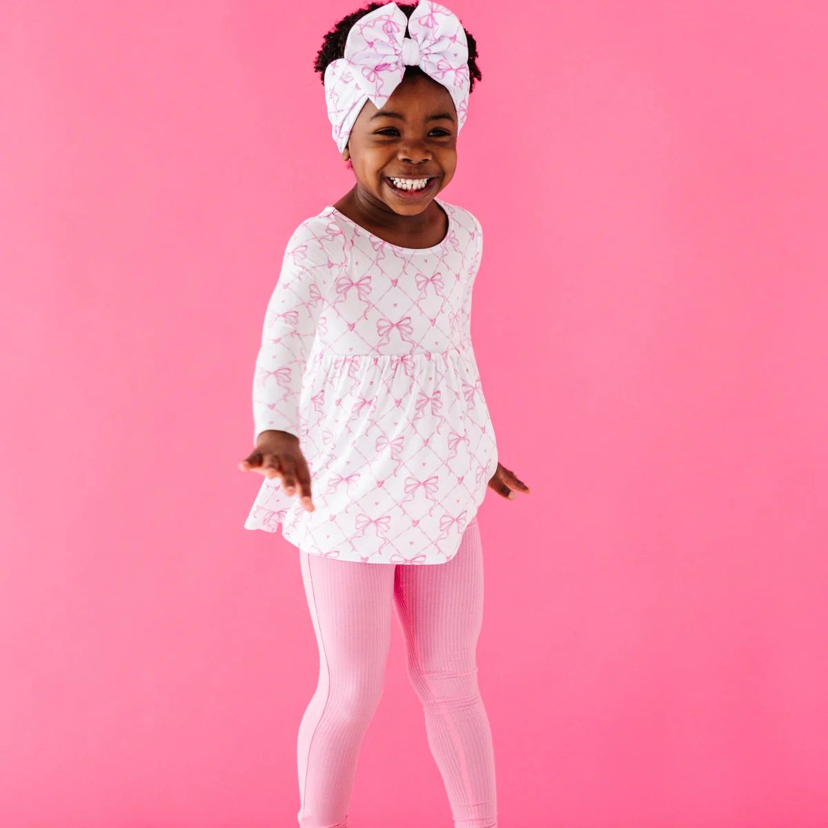 Take A Bow Toddler Top & Tights | Bums & Roses
