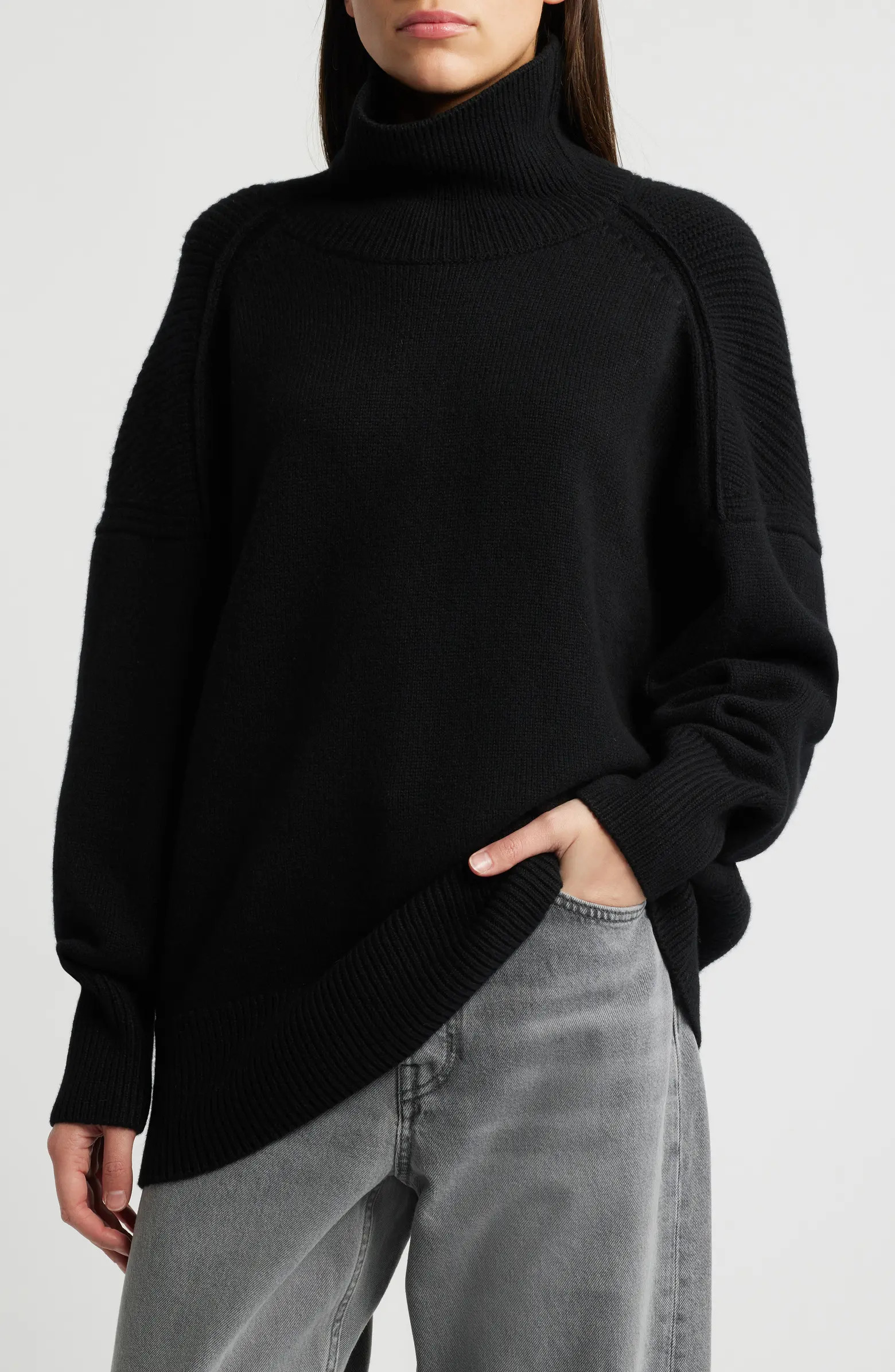 Turtleneck Merino Wool Rib Sweater | Nordstrom