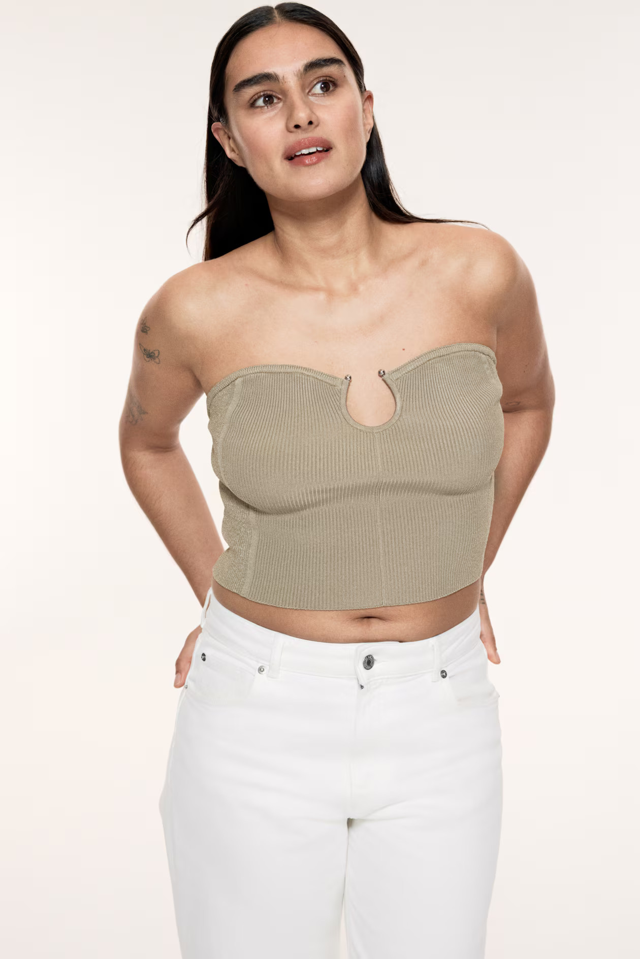 Ribgebreide tubetop | H&M (DE, AT, CH, NL, FI)