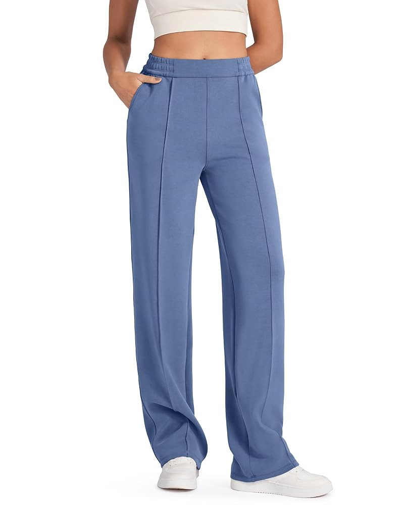 G4Free Smoofit Modal Soft Women Wide Leg Sweatpants with Pockets Yoga Pants Casual Lounge Trouser... | Amazon (US)