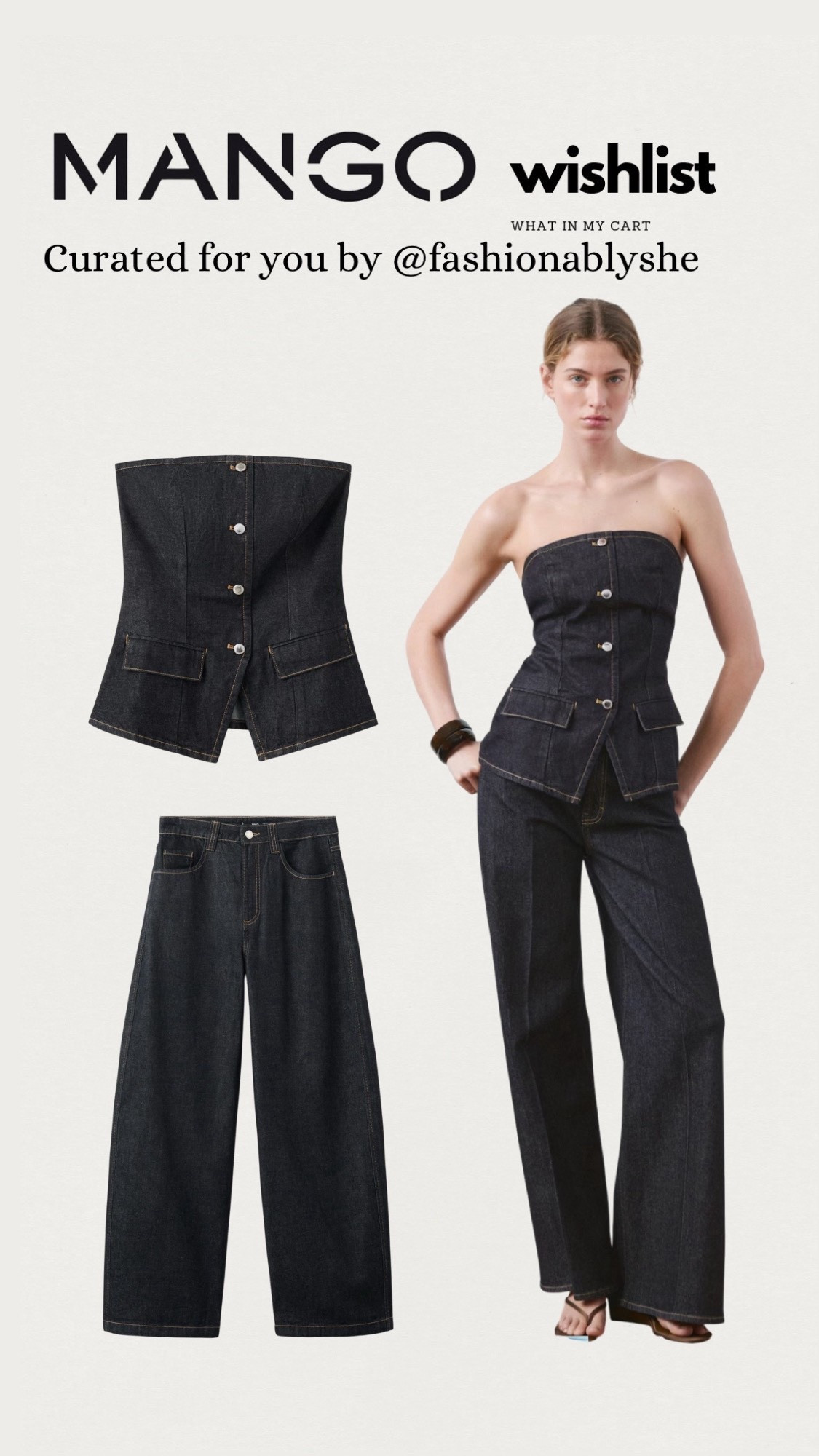 Mango denim vest and denimm

#LTKOver40 #LTKmomlife #LTKdayinmylife