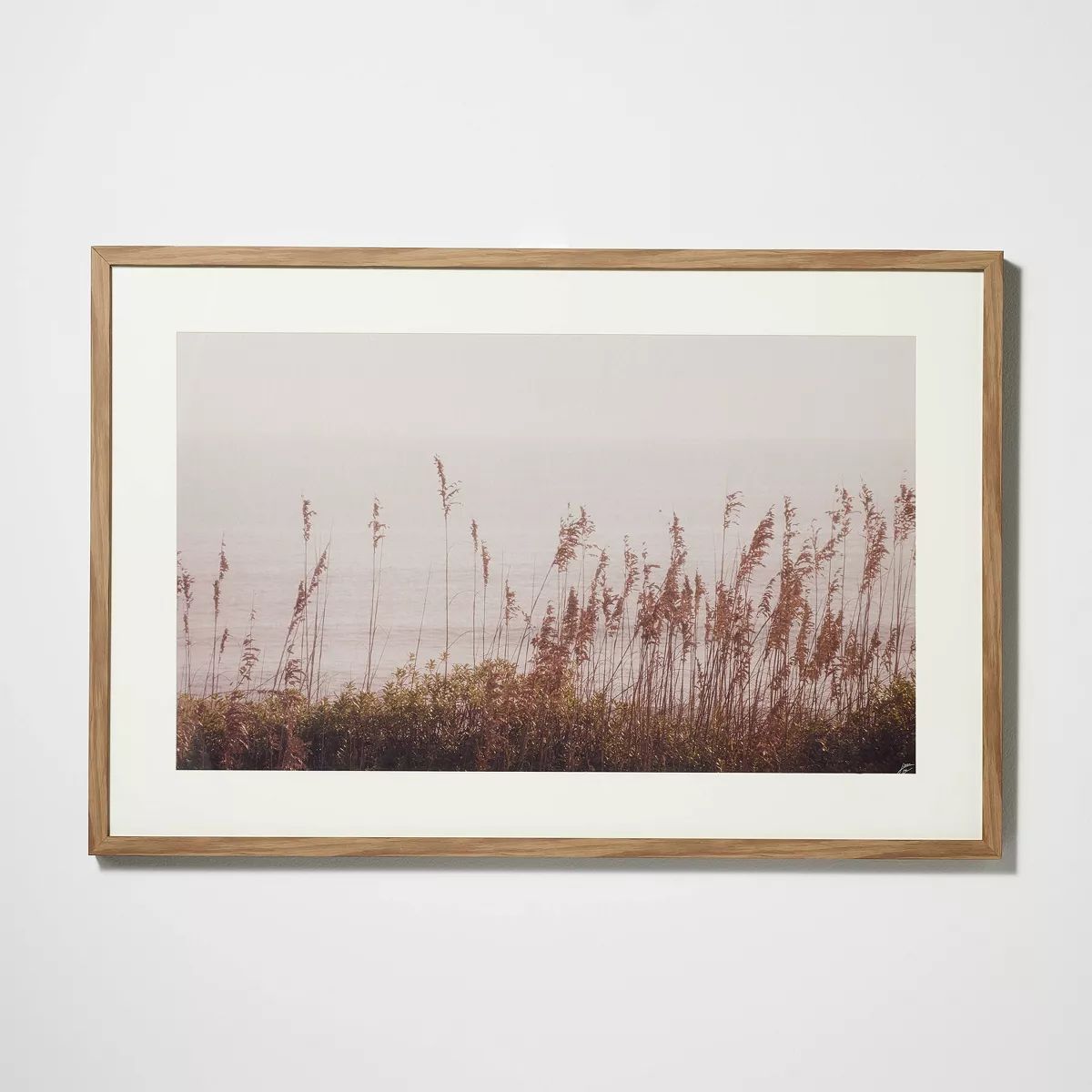 24" x 36" Misty Seagrass UG Weathered Frame Beige - Threshold™ designed with Studio McGee | Target
