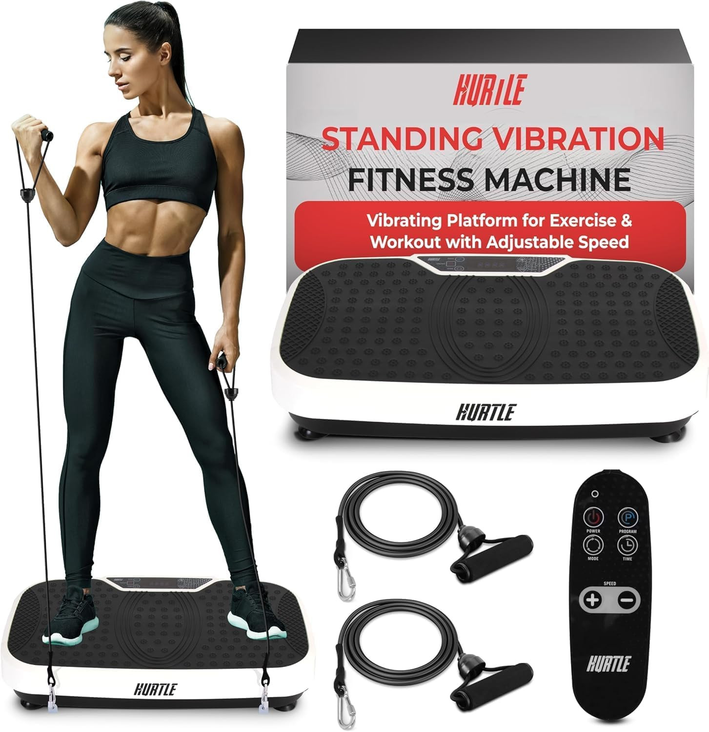Hurtle Fitness Vibration Platform Machine - Home Gym Whole Body Shaker Exercise Machine Workout T... | Amazon (US)