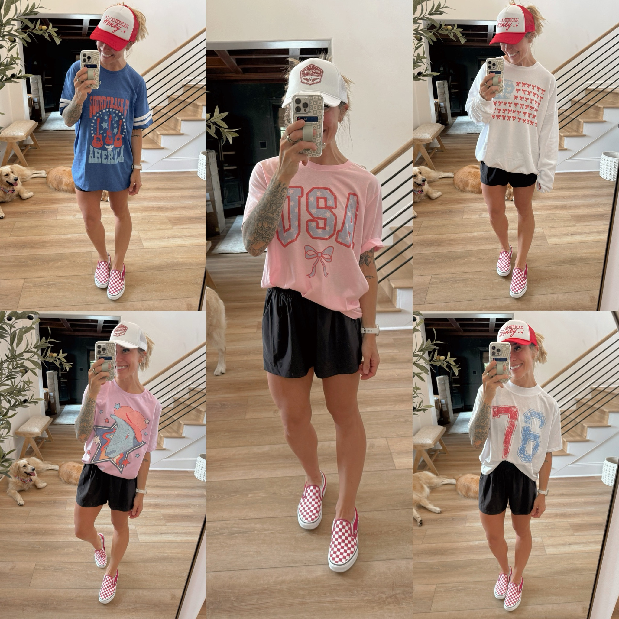 The CUTEST graphics for the Fourth of July! 🤍🇺🇸✨ my Mountain Moverz discount code this weekend is HOLLEY25 for 25% off or HOLLEY3 for buy 2 get 1 90% off! Wearing a L in all tees & XL in crewneck for an oversized fit☺️ so CUTE!

Comfy / casual / under $40 / Holley Gabrielle 

#LTKSummerSales #LTKSaleAlert #LTKFindsUnder50