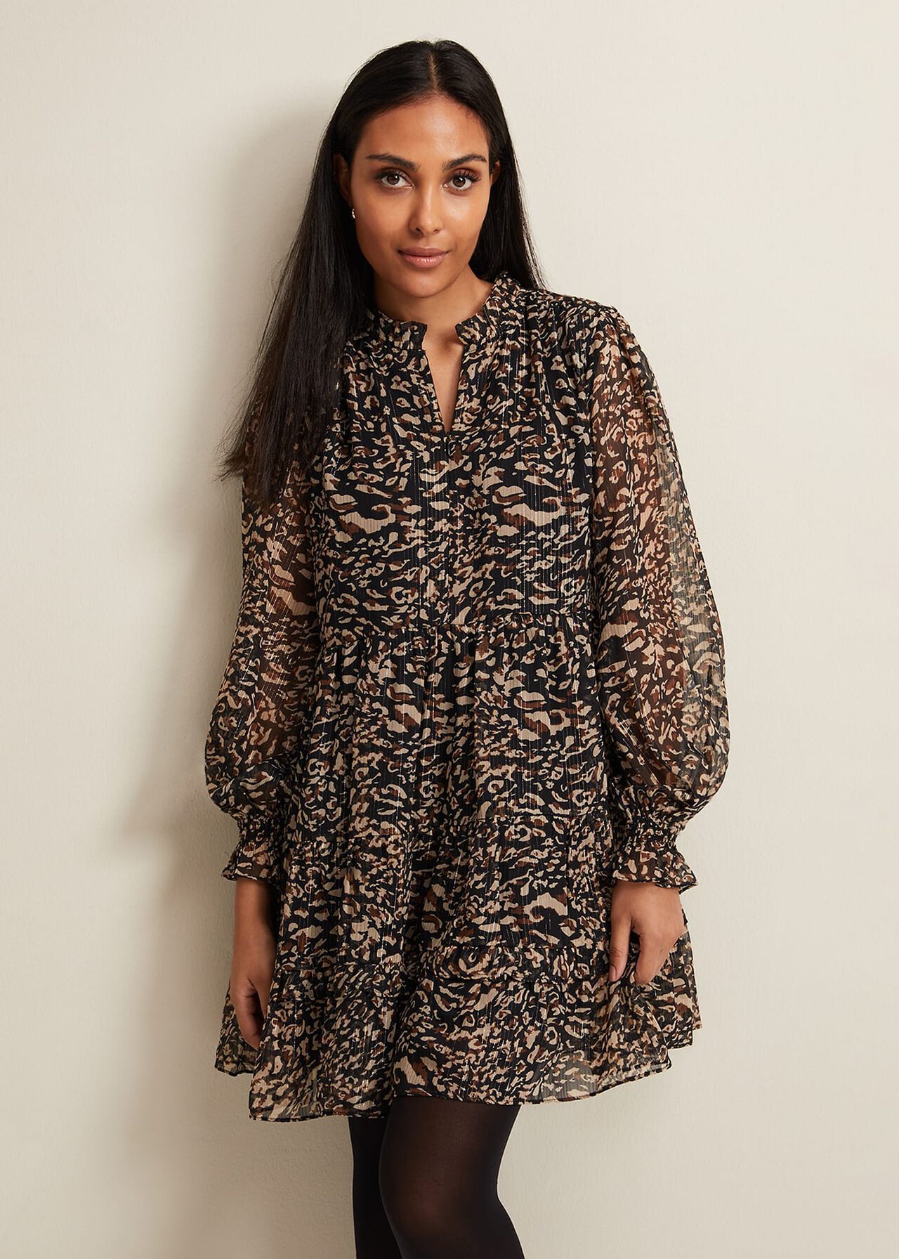 Petite Shreya Leopard Swing Dress | Phase Eight (UK)