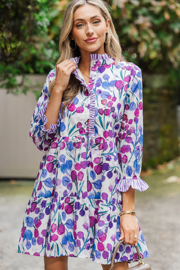 The Serenity Purple Babydoll Dress | The Mint Julep Boutique