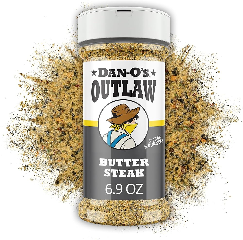 Dan-O's Outlaws Butter Steak Seasoning, 6.9 oz Bottle, All Purpose Seasoning for Steak, Chicken, ... | Amazon (US)