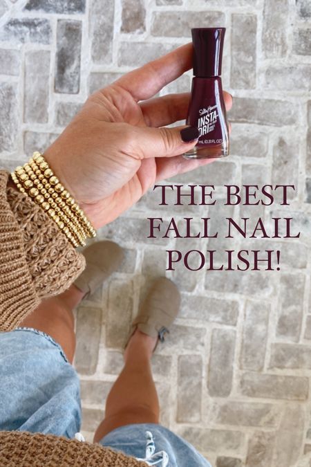 This under $6 nail polish dries fast and lasts! This color is perfect for fall: zip wine. 

Amazon beauty / amazon find / bauble bar / amazon jewelry / Walmart fashion / Birkenstocks / fall outfits / teacher outfits 

#LTKbeauty #LTKsalealert #LTKstyletip