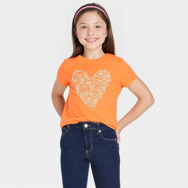 Girls' Halloween Short Sleeve T-Shirt - Cat & Jack™ | Target